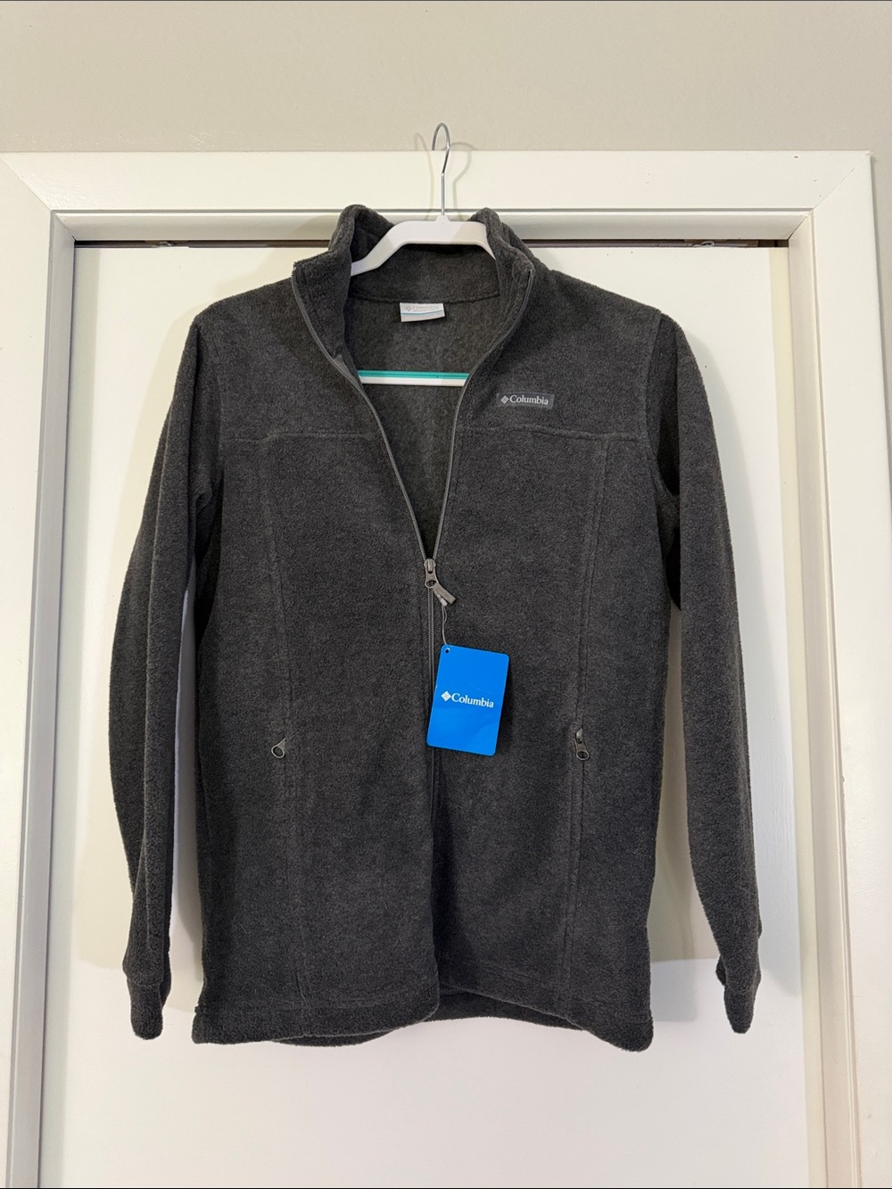 Columbia Charcoal Gray Full-Zip Fleece Jacket